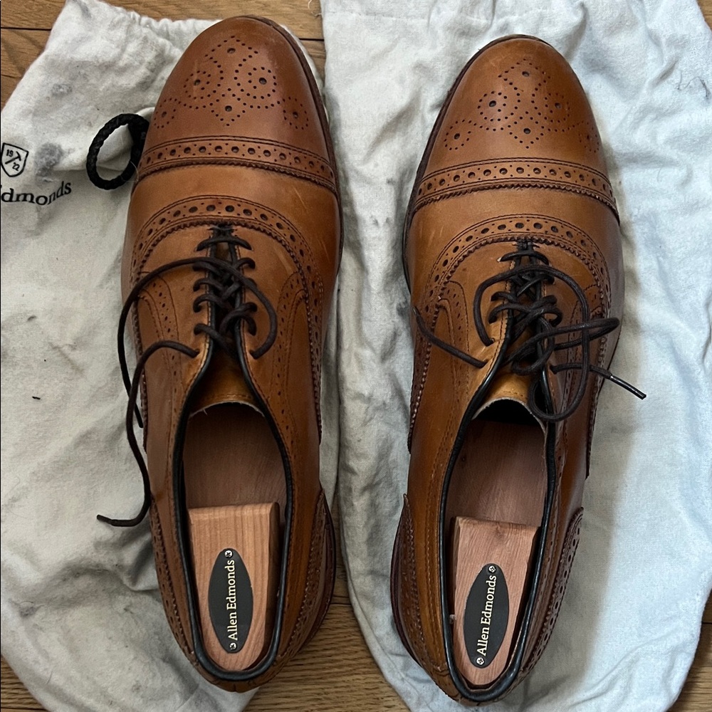 Allen Edmonds Strand Brogue Cap Toe Oxfords